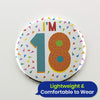 On The Wall Silver Age 18 Birthday Foil Badge