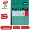PUKKA WHITE A5 WIREBOUND PADS 200 page 80gsm (RULED/MARGIN) - PACK OF 1