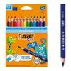 BIC Kids Evolution Triangle Coloured Pencils, Colouring Pencils, 12 Pack