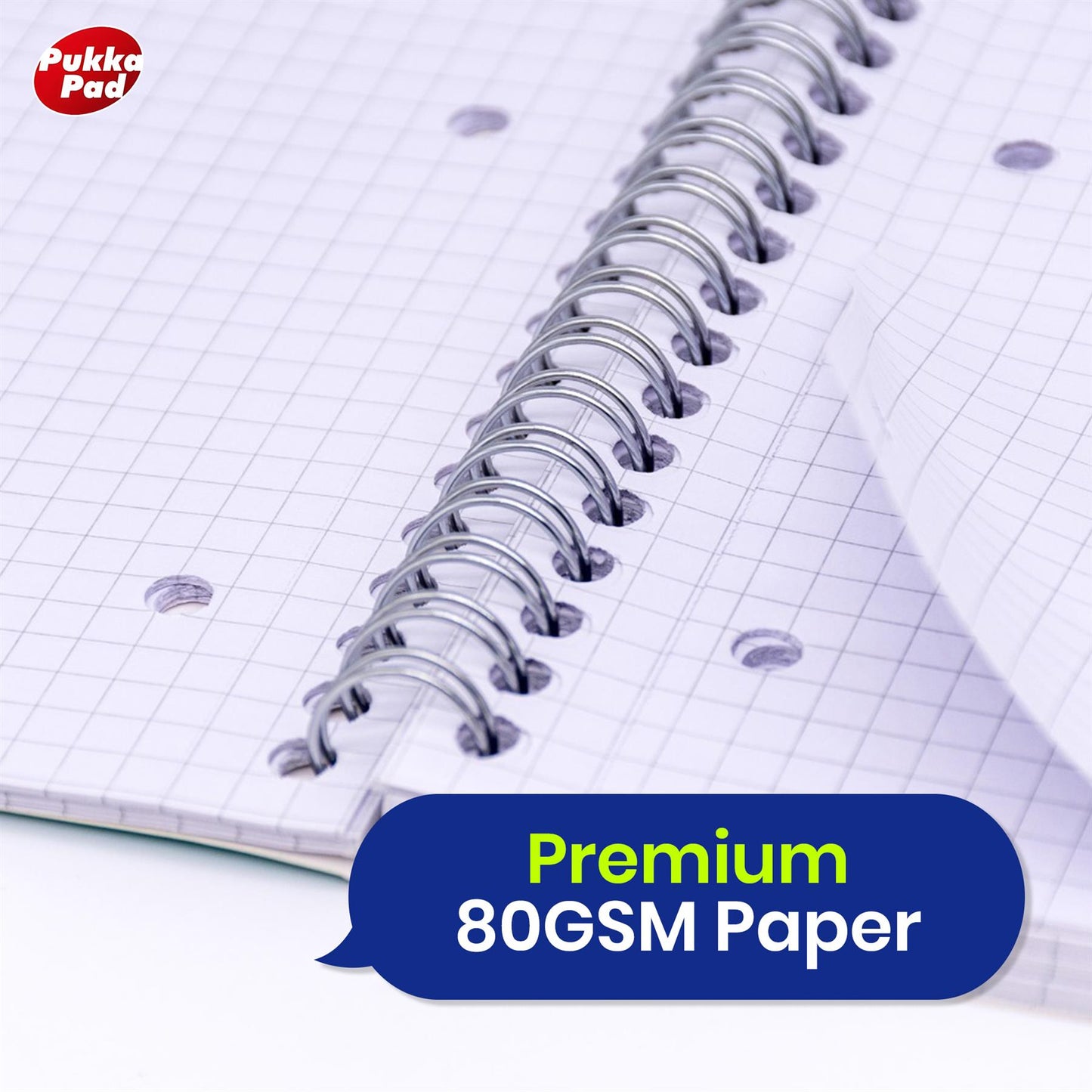 2x Pukka Pad A4 Metallic Squared & Lined Notebooks 200 Pages 80GSM Wirebound