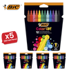 BIC Colour Up Colouring Felt Pens Assorted Colours - Pack of 12 - 1 to 5 Packs