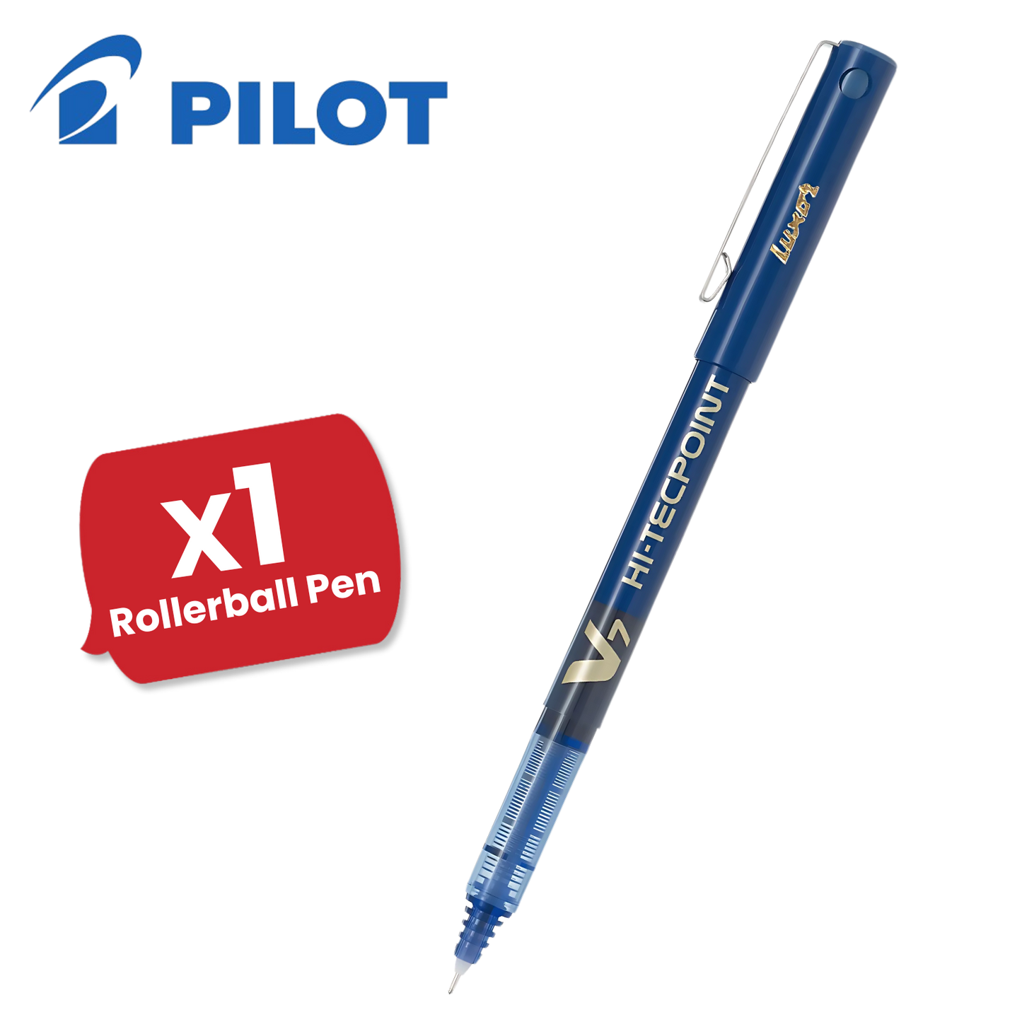 Pilot V7 Rollerball Pen 0.7mm Needle Tip Blue - Pack of 1 - 1 to 36 Packs