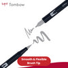 Tombow ABT Dual Brush Pen 2 tips Grey Tones Pack of 12 - 1 to 36 Packs