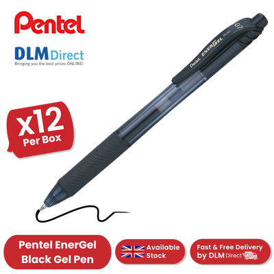 Pentel EnerGel X BL107 - Pack of 12 - Black