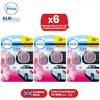 Febreze Clip-On Car Air Freshener 2ml Blossom & Breeze Gel Car Freshener for Odour (Pack of 6)