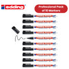 EDDING MARKER AEROSPACE BLACK 8404 bLACK Fine tip - Pack of 10