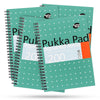 Pukka Pad A5 Squared Jotta Book 4-Pack Wirebound Notebook, 200 Pages for School & Office
