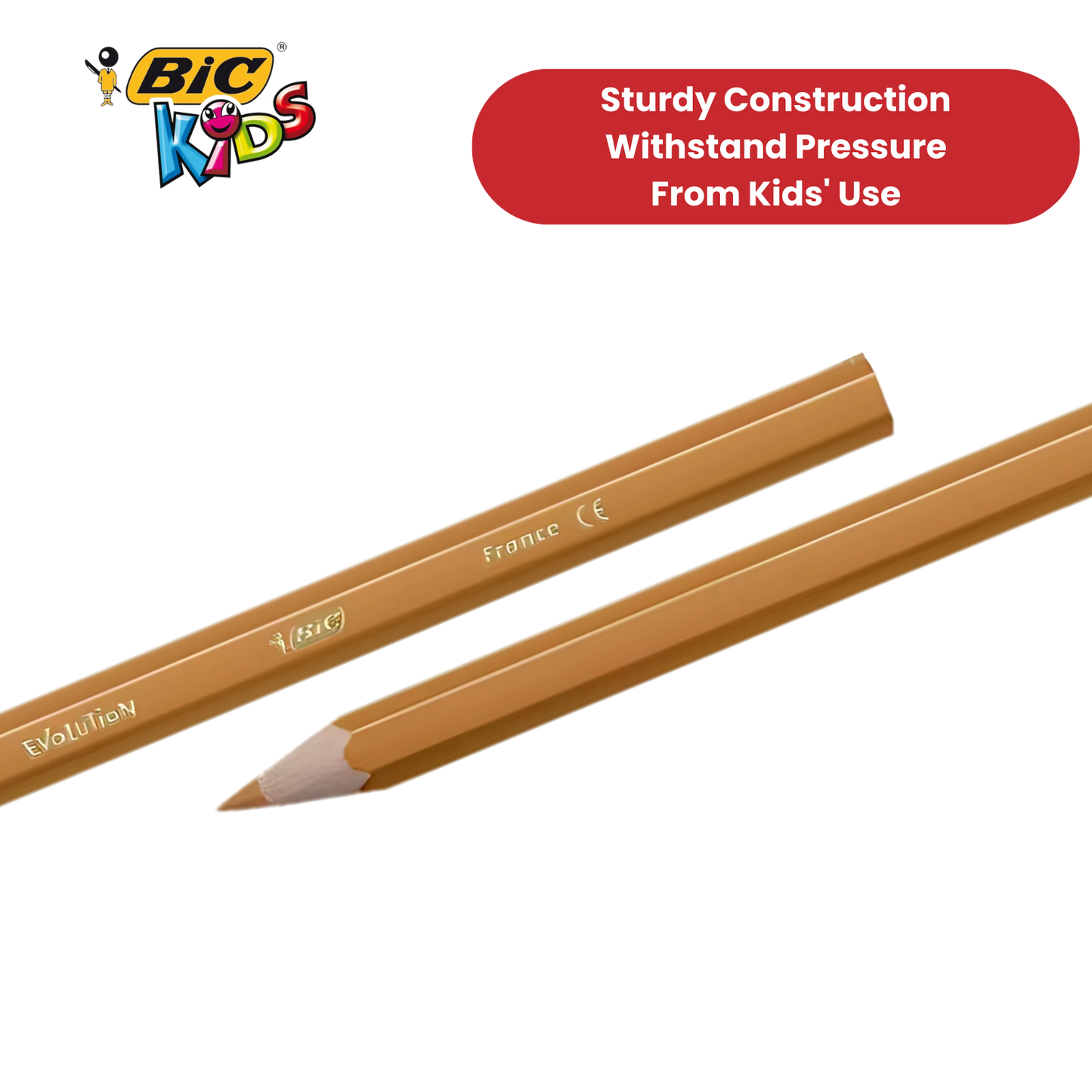 BIC Kids ECOlutions Pencils  Assorted Colours - Wallet of 18