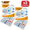 BIC Velleda Whiteboard Marker Pens Fine Tip - Assorted Colours, Classpack of 72