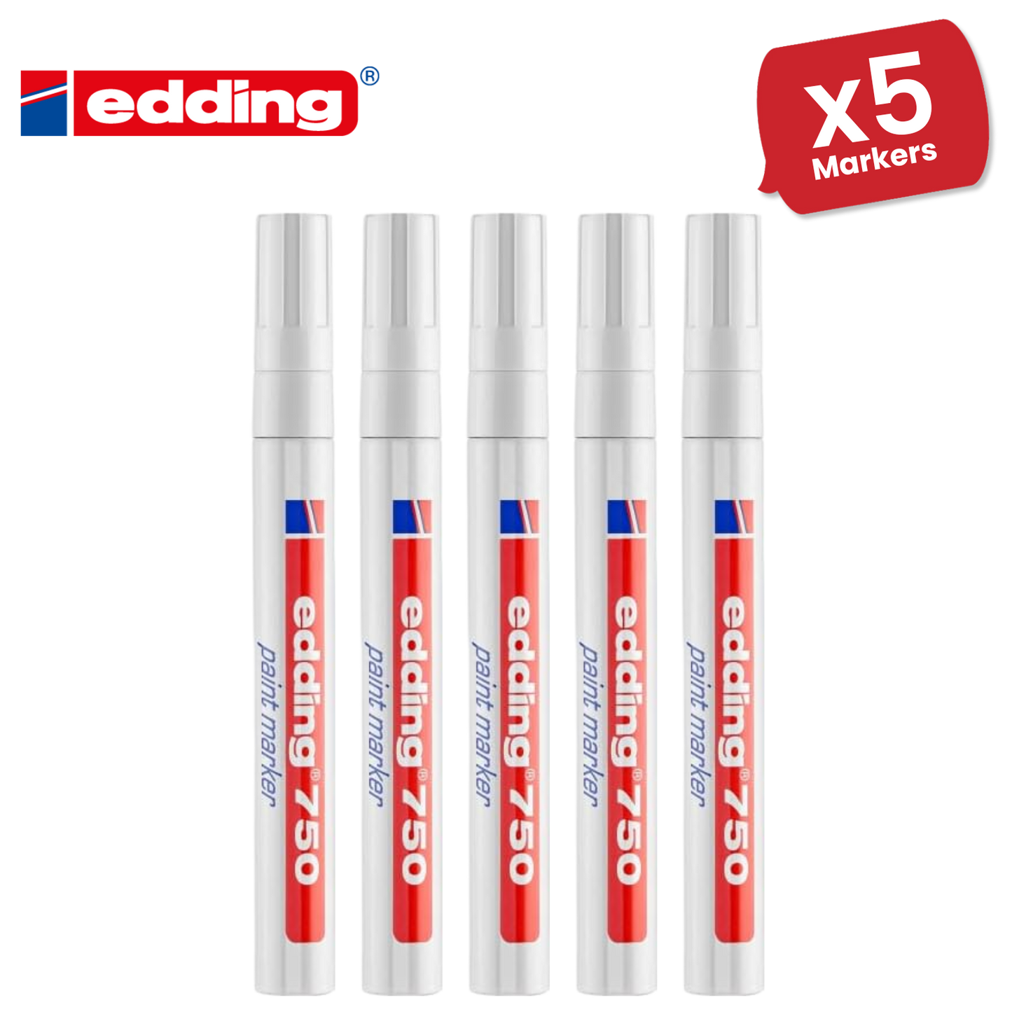 Edding Paintmarker Opaque White Pack of 10 Edding Paintmarker Opaque White Single Pen - 1 to 30 Packs