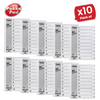 Pukka White Index Divider 1-10 (Box 10)