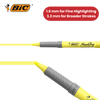 BIC Briteliner Grip Highlighters - Yellow/Blue/Green/Pink (Pack of 4)