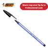 BIC Cristal Soft Black Ballpoint Pens, Smooth And Reliable Writing - Pack of 50
