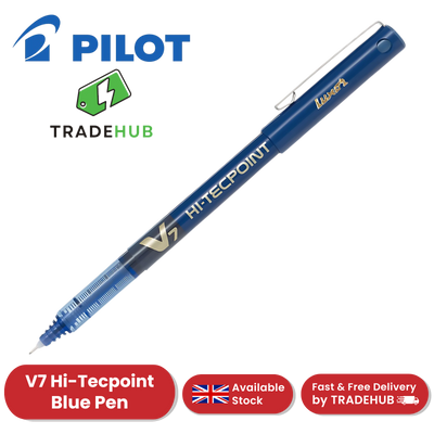 Pilot V7 Rollerball Pen 0.7mm Needle Tip Blue - Pack of 1 - 1 to 36 Packs