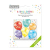 Happy Birthday Balloon - 12 Inch Assorted colour Latex Balloons, Set of 6