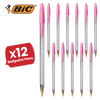 BIC Cristal Ballpoint 1.6mm Medium Point Pen Smooth Writing & Stylish Pen - Pink