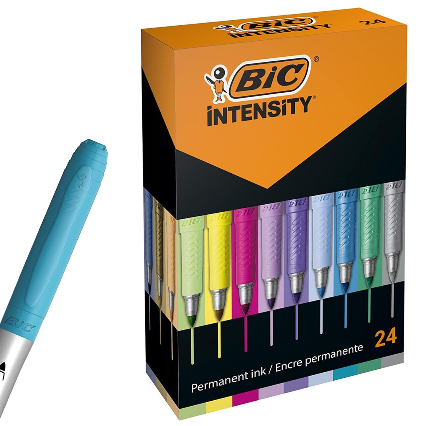 BIC Marking Permanent Markers 24 Pack Quick Drying Fade Resistant Ink