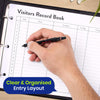 Visitor Book Refill A4 Sign-In Sheets with Durable Paper for Offices and Schools