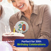 On The Wall Silver Age 30 Birthday Foil Badge