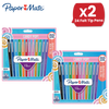 Paper Mate Flair Felt Tip Pens Candy Pop (12-Pack) - Vibrant Colors No-Bleed Ink