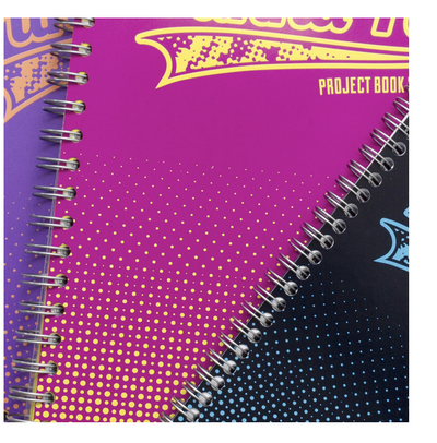 Pukka Halftone A5 Project Book - Assorted Colours (Pack of 3)