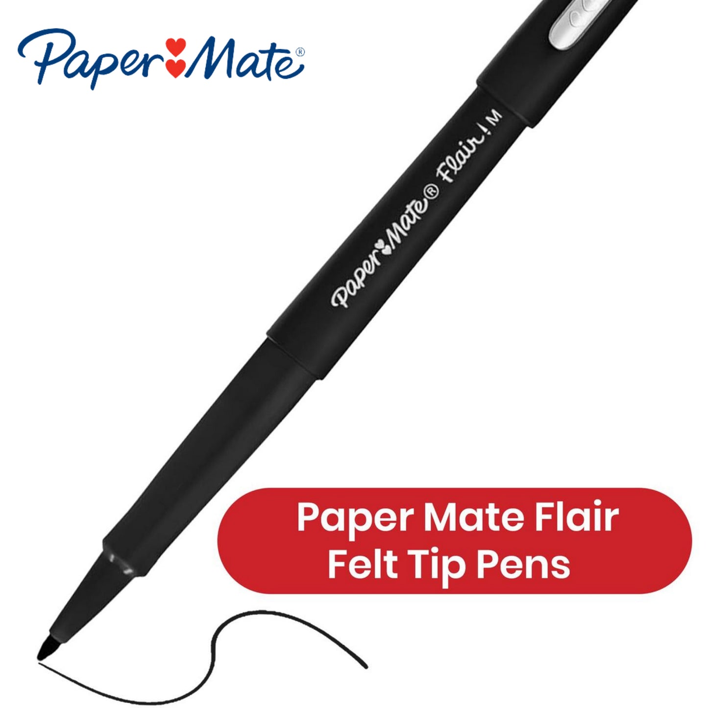 Papermate Flair Original - Black - Pack of 12
