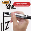 Bic 2000 Bullet Tip Permanent Marker( Black, Blue, Red, Green) Pack of 4 Markers