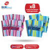 Pukka Pad Project Book - 250 Pages Assorted Colours Stripes A4 Notepad for School