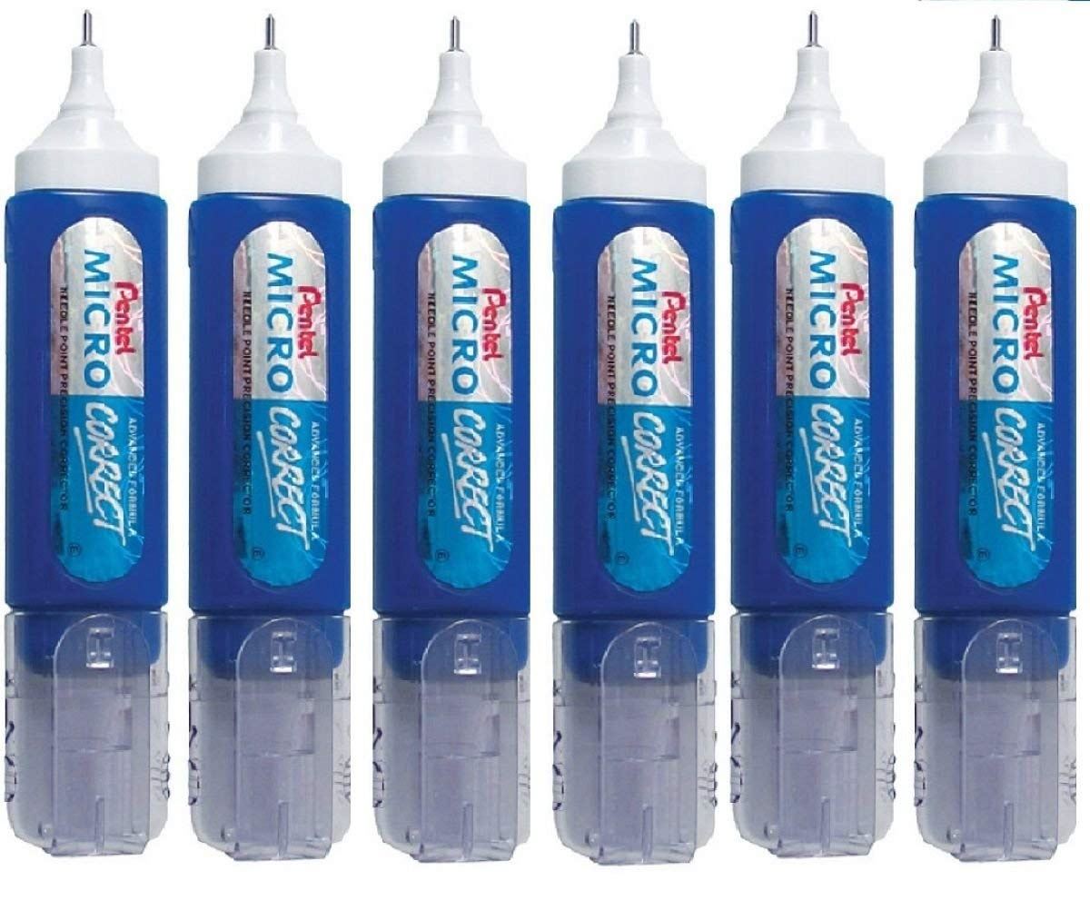 Pentel Correction Pen Fine Point - Pack of 6