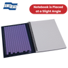 Europa Splash A5 Notepad Wirebound 160 Pages 80gsm FSC Paper Punched Purple