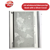 PUKKA PADS WHITE A4 WIREBOUND MANUSCRIPT BOOK 160 page 90gsm (RULED) - PACK OF 1 to 5