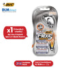 BIC Flex 5 Hybrid, Men's 5-Blade Razors, Precision Blade for Accuracy, Pack with 1 Handle and 4 Refills