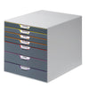 Durable VARICOLOR 7 Drawer Unit A4 Paper Tray & Filing Tray Organiser