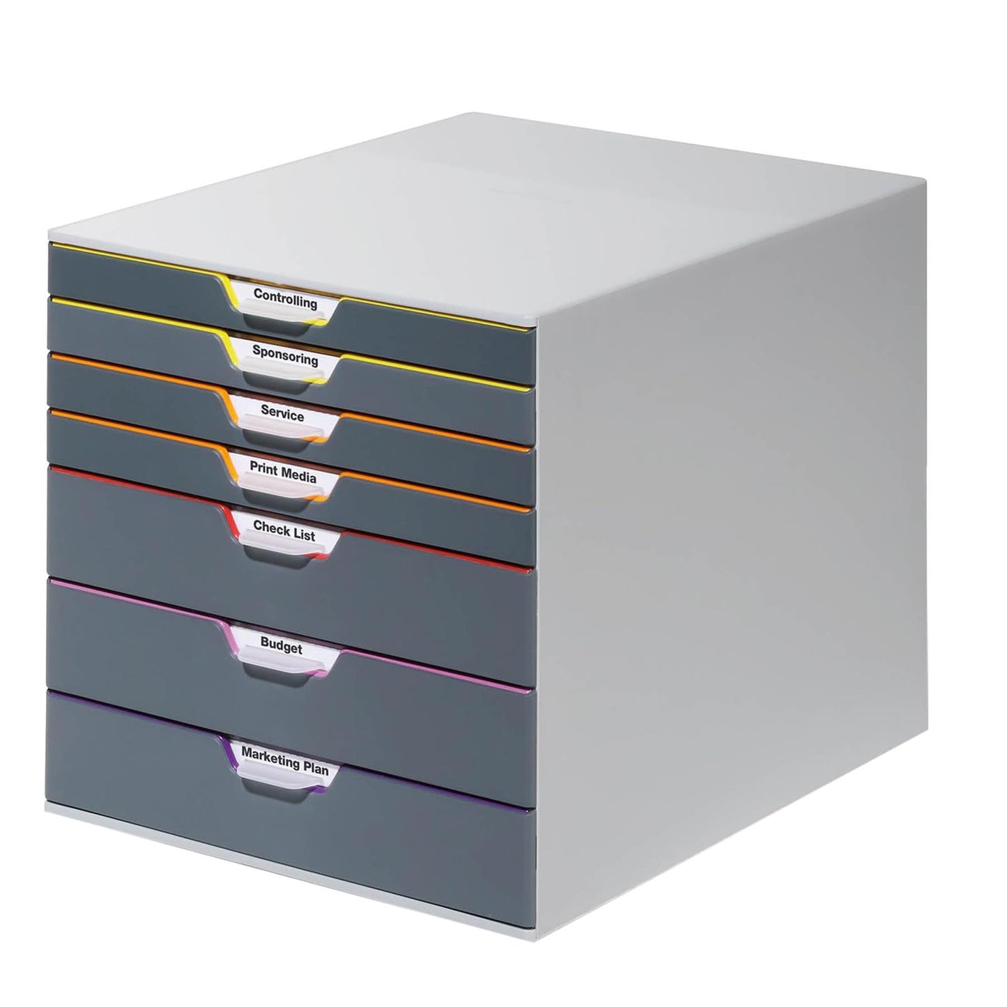 Durable VARICOLOR 7 Drawer Unit A4 Paper Tray & Filing Tray Organiser
