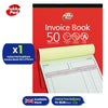 Invoice Book Hard Cover NCR 50 Set Duplicate Pad for Office