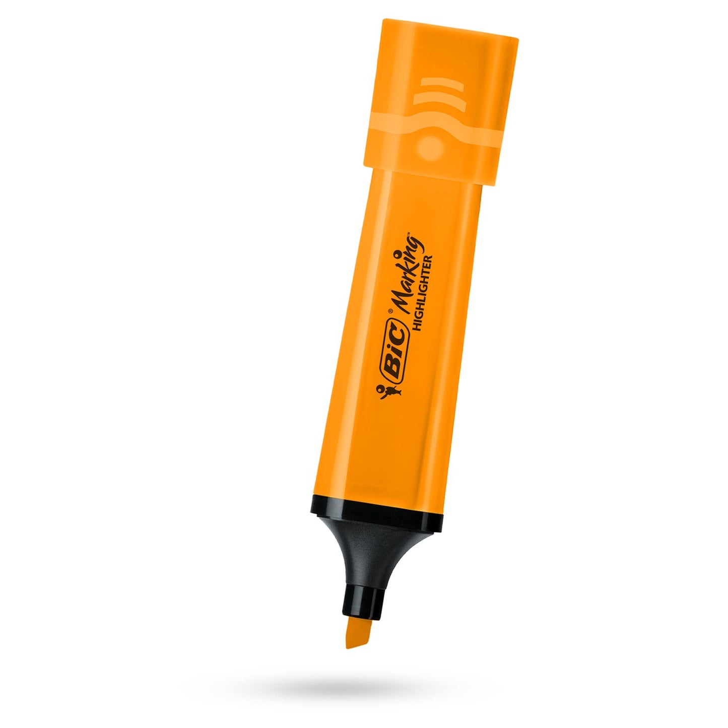 BIC Marking Highlighter Flat Marker Neon Orange Modular Tip for Precise Highlighting