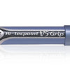 Pilot V5 Rollerball Pen Rubber Grip Needle Point 0.5mm Blue- Pack of 3