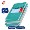 PUKKA WHITE A5 WIREBOUND PADS 200 page 80gsm (RULED/MARGIN) - PACK OF 6