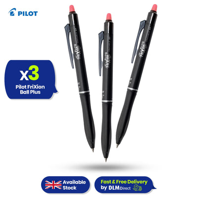Pilot Frixion Ball Plus - Red - Pack of 3