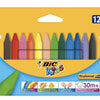 BIC Kids Plastidecor Triangle Crayons - Pack of 12