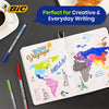 BIC Intensity Felt Tip Pens Medium Point Assorted Colours - Pack of 8