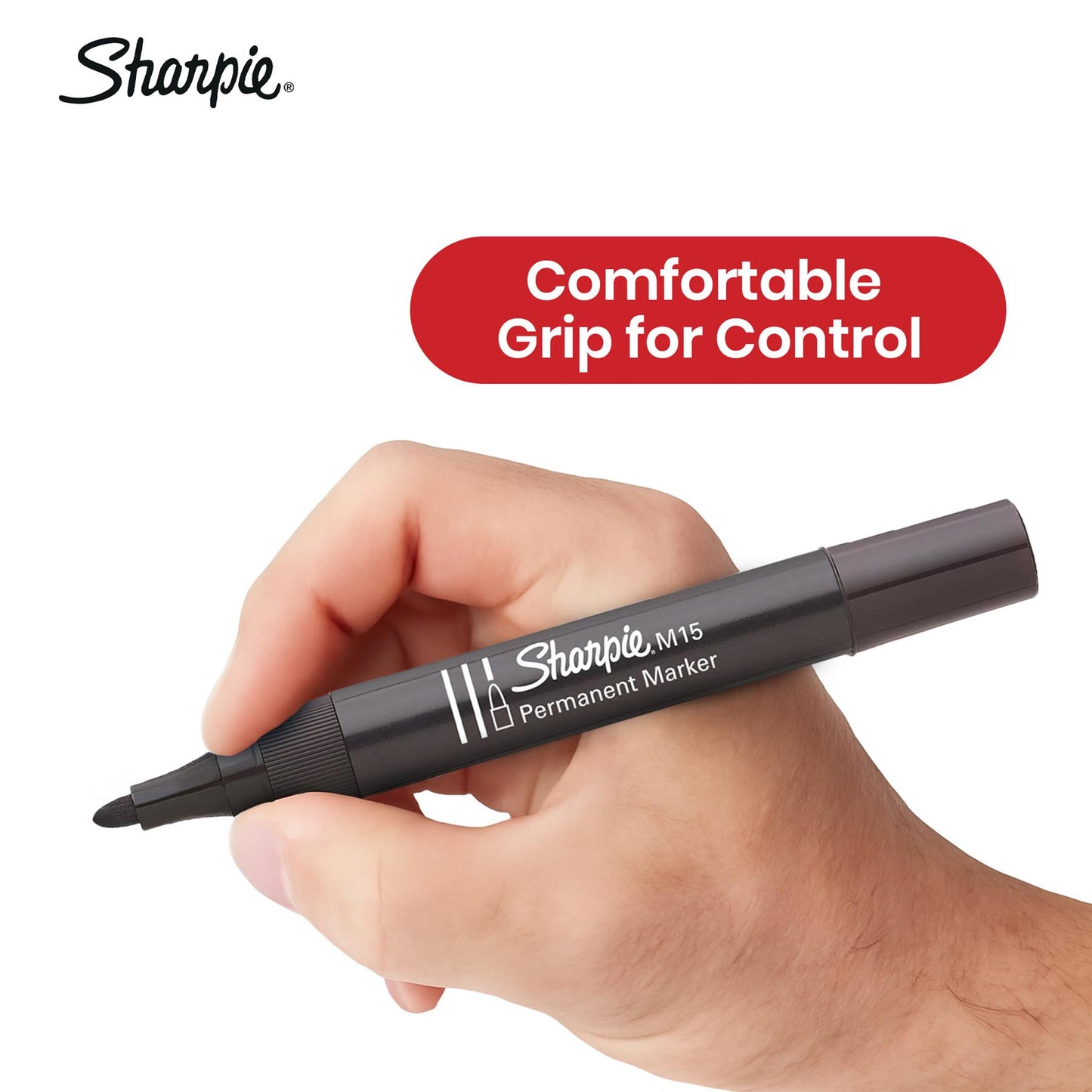 Sharpie M15 Permanent Markers Smudge-Bold Ink for Professional and School Use