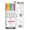 Zebra Double Ended Brush Pen Set with Fine and Brush Tips Felt Pens for Journaling Scrapbooking Planning