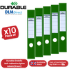 Durable Ordofix Self-Adhesive Spine Labels - Green - Pack of 10 - 60 mm - 1 to 5