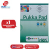 Pukka Pad Irlen A4 NotePad - 80gsm 100 Pages Green Paper Notebook, Lined Refill Notepads for Kids