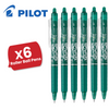 Pilot FriXion Clicker Erasable Gel Rollerball Multiple Pens 0.7mm Tip Line Green