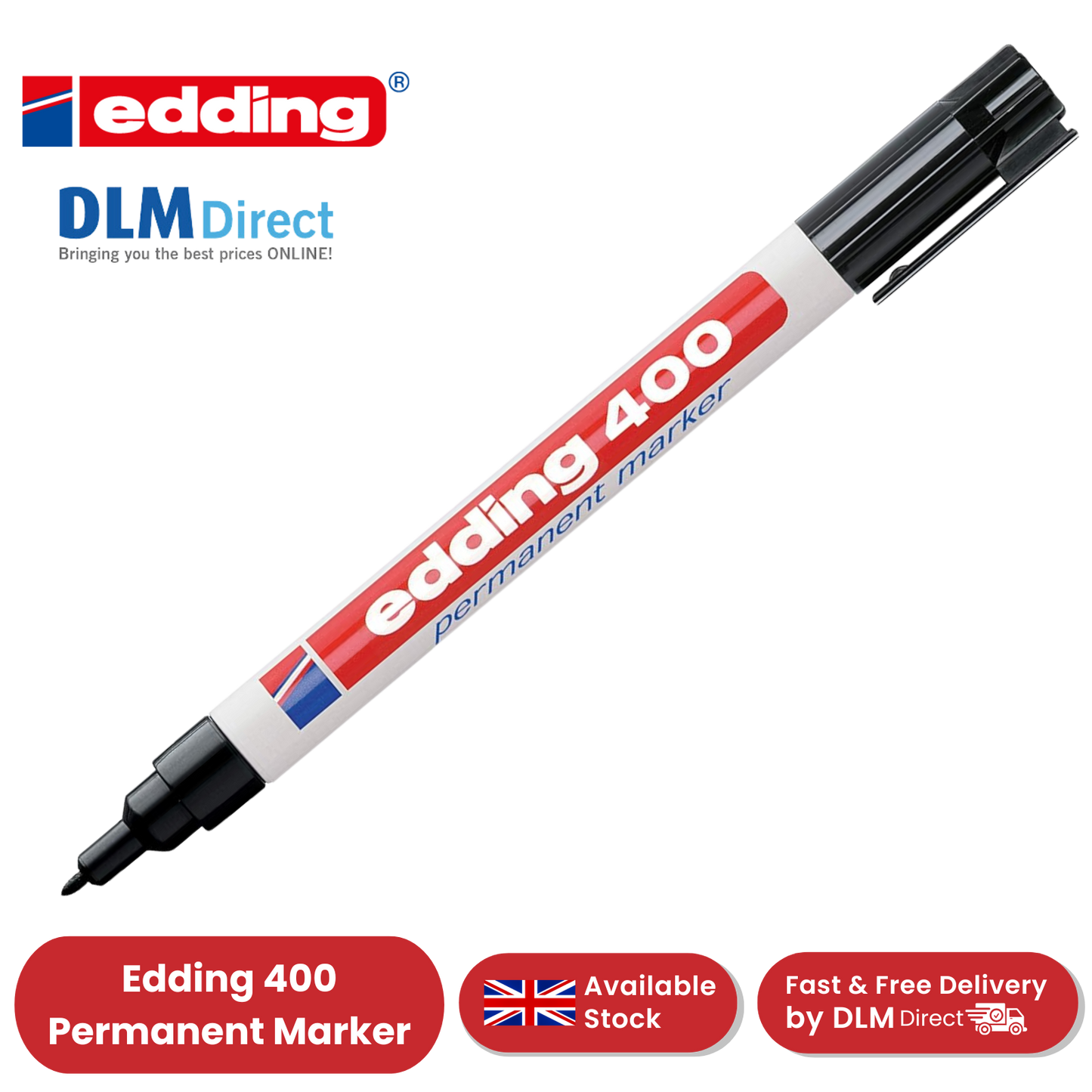 Edding 400 Permenant Marker - Pack of 1 - 1 to 20 Packs