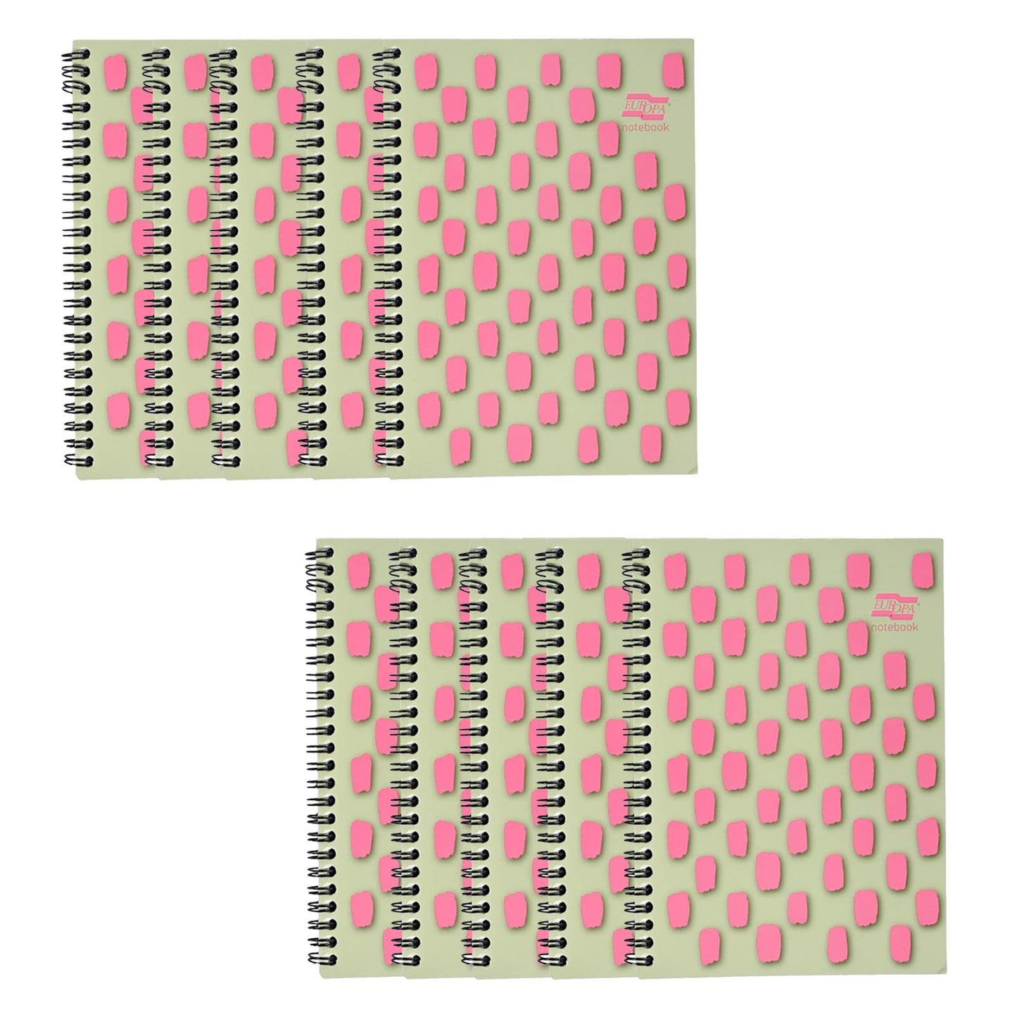 Europa Splash A5 Notepad Wirebound 160 Pages 80gsm FSC Paper Ruled Punched