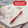 Pilot G2-07 Refill - Gel Roller Ball Red Ink Refill For Smooth Writing