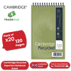 Cambridge Recycled Reporters Notebook Ruled 120 Pages (Pack of 10)